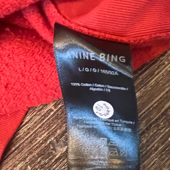 Anine Bing Sport Jaci Sweatshirt in Red Size Medium NWT - Picture 9 of 10